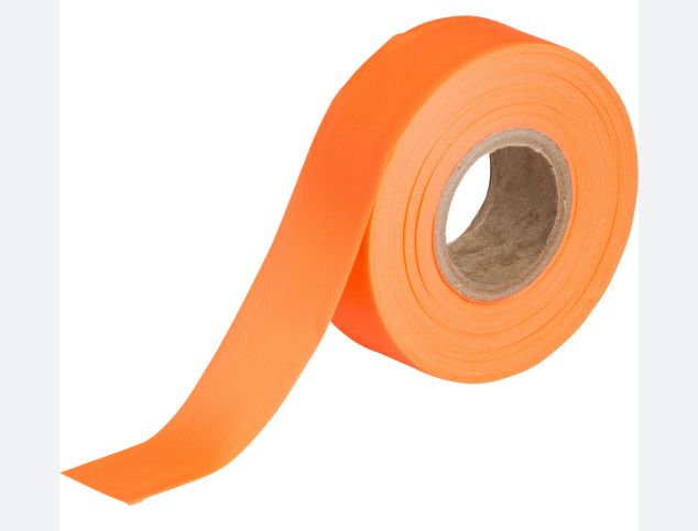 1&quot; x 200&#39; Flagging Tape - Orange
