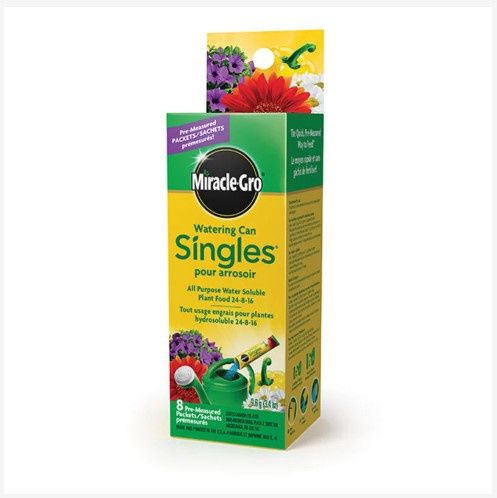 Miracle Gro Watering Can Singles All Purp. Water Soluble Plant Food