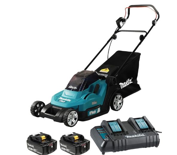 Makita 36V(18Vx2) LTX 17&quot; Lawn Mower, 5.0Ah x2Kit