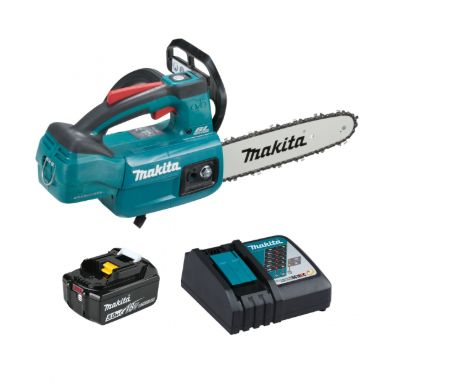 Makita 18V LXT Brushless 10 &#39;&#39; Top Handle Chainsaw, 5.0Ah x1Kit