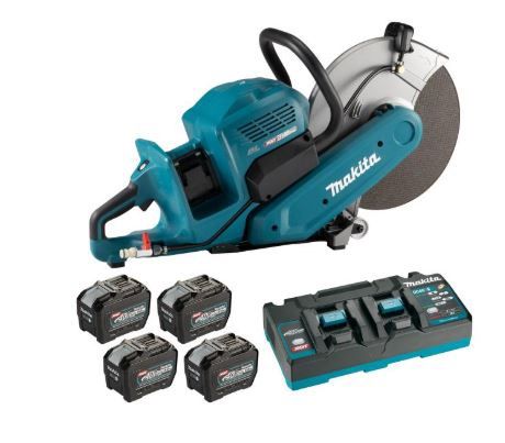 Makita 80V(40Vx2)max XGT BL 14&quot; Power cutter, 8.0Ah x4Kit