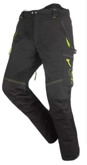 SIP Chainsaw Pants Reflex, class 1 type A Black/Hi-Vis Yellow, Size: Regul Small