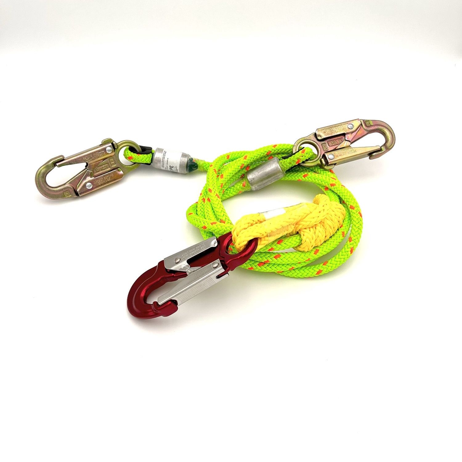 Steelcore Lanyard w/Hip Prusik w/Alum Snap 1/2" x 10'