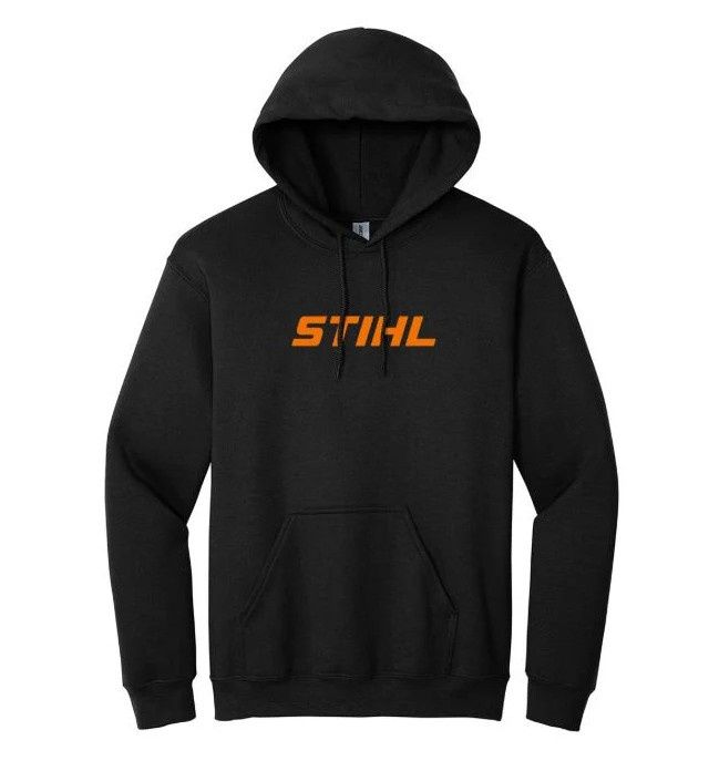 STIHL Black Heavy Hooded Sweatshirt, Size: XL