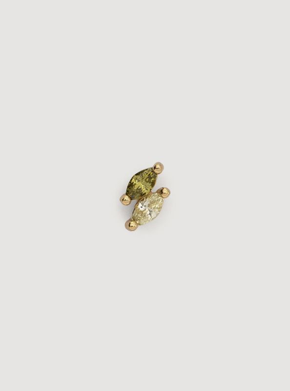 Jolie marquise olivine earring gold