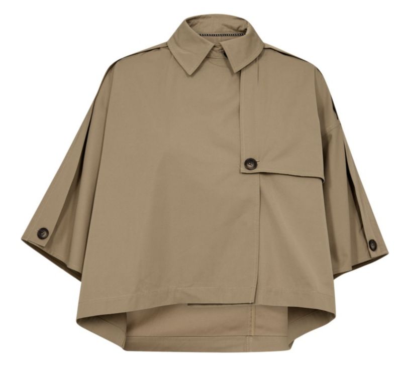 FrancisCC Crop cape jacket Khaki