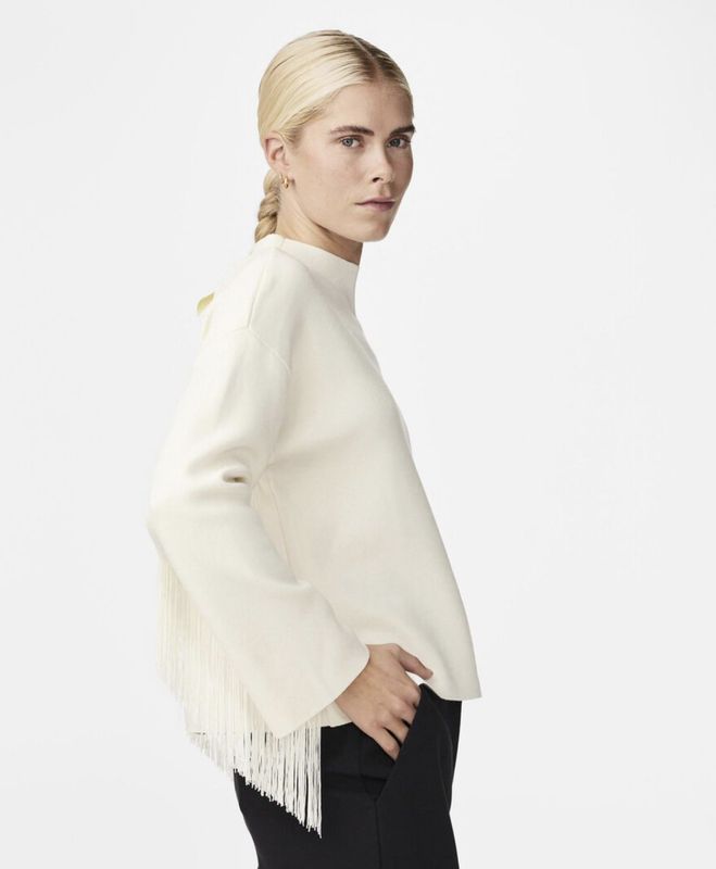 Yasfringa LS O-Neck Knit Pullover