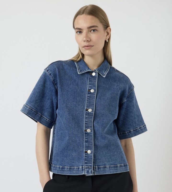 YASDOLMA SS DENIM SHIRT S.