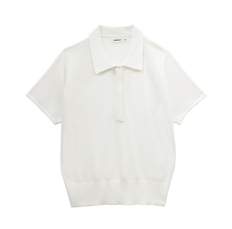 Polo knit white