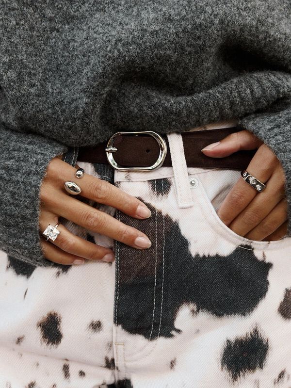 Jeans chuck cow print