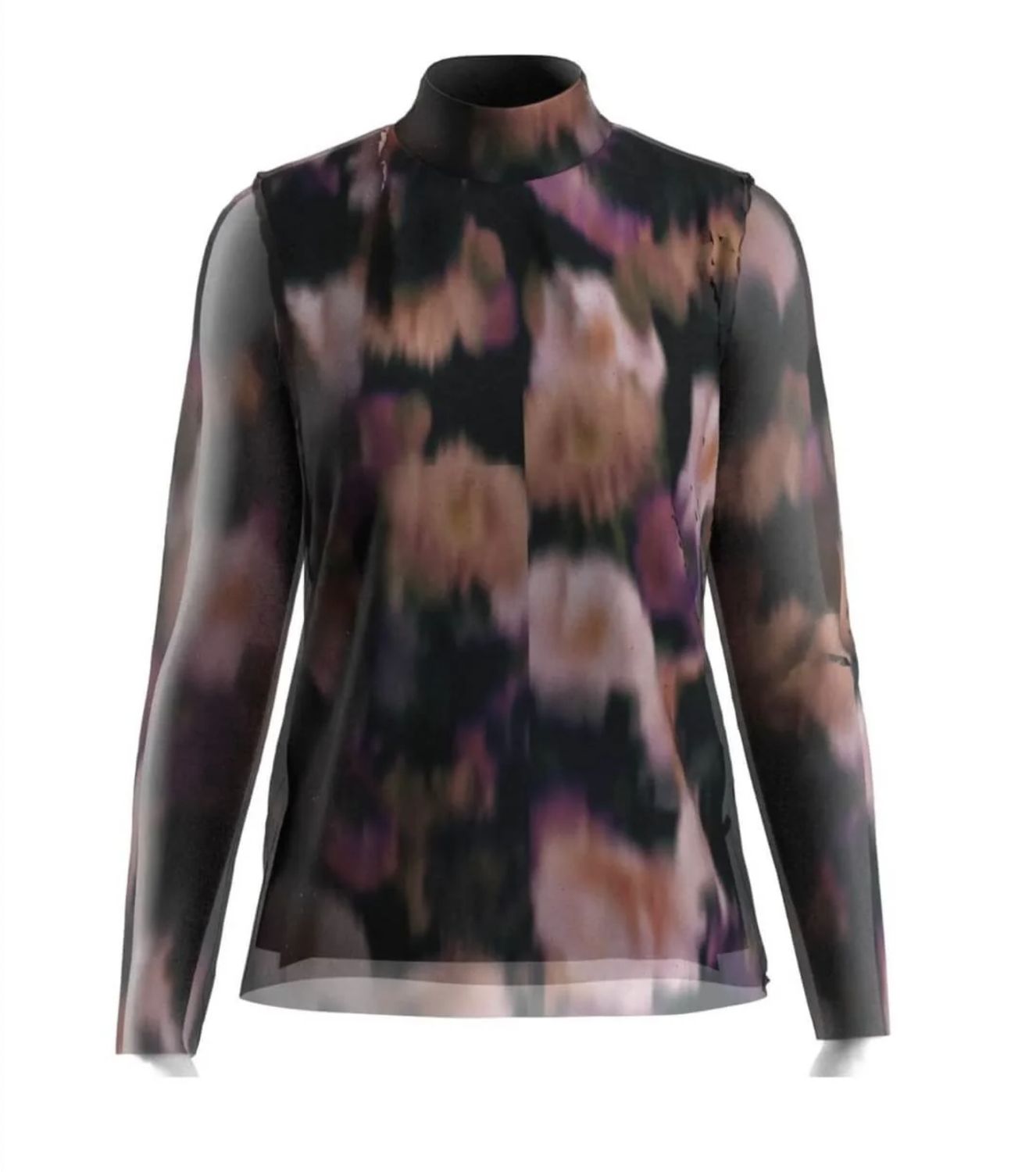 Yasmindy High neck LS Mesh top Show