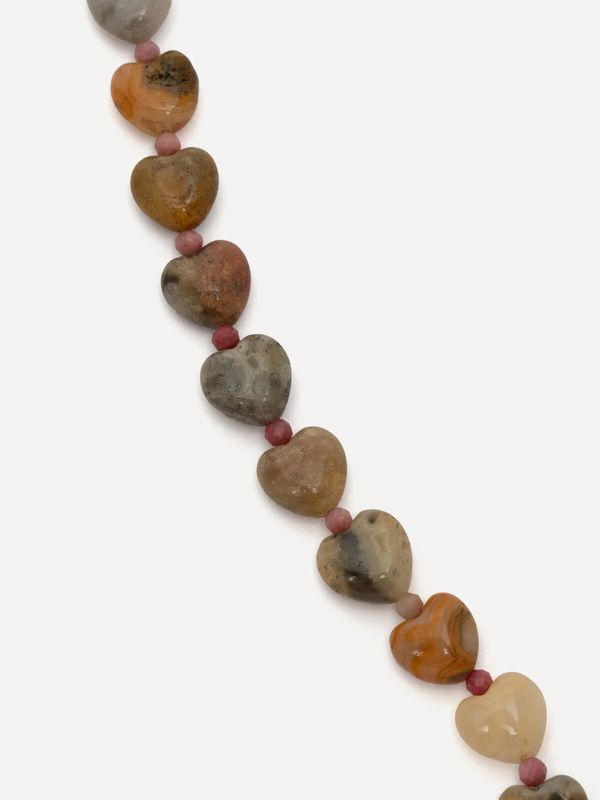 Amelie necklace heart neutrals