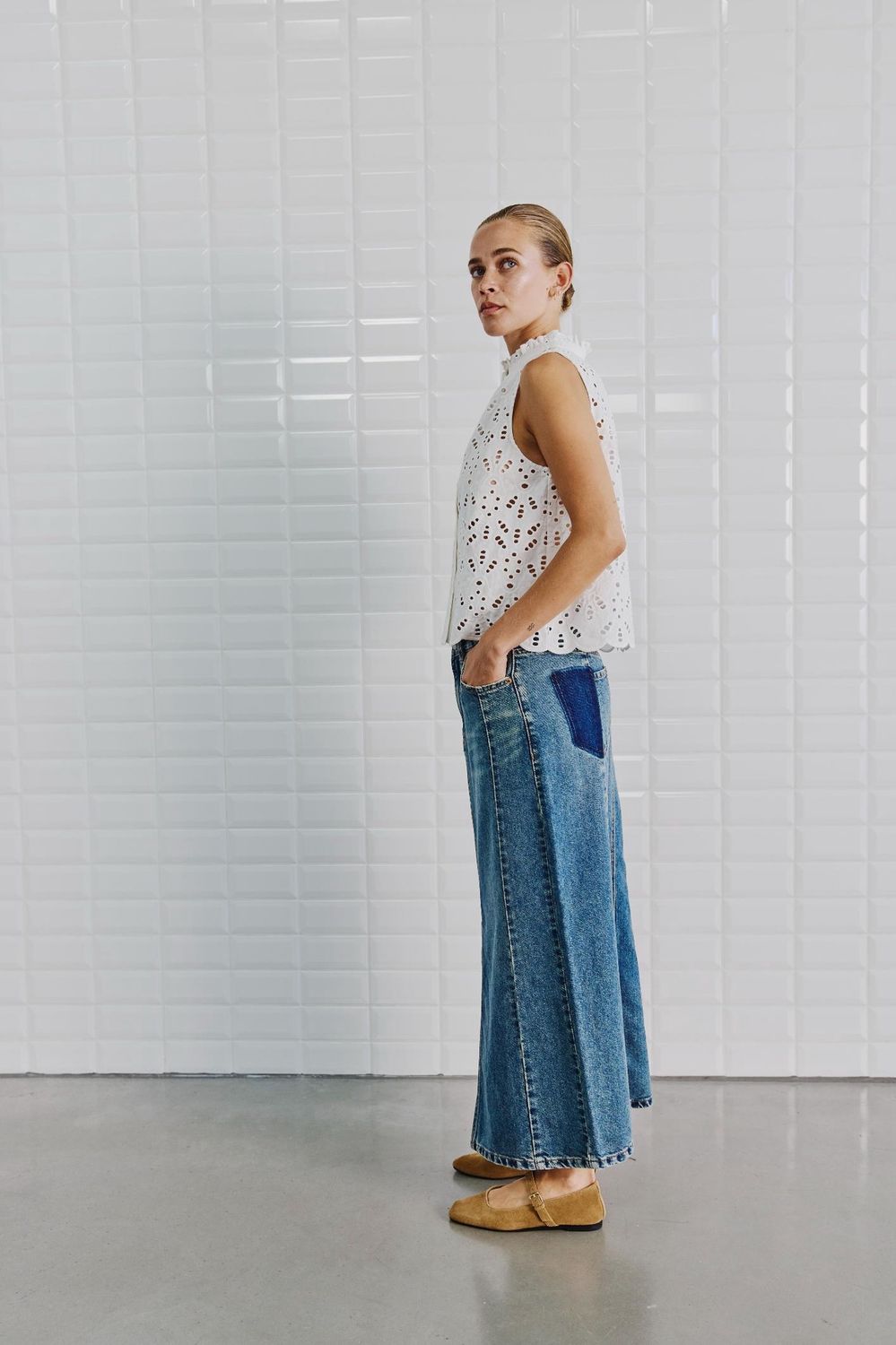 WBLKarolinia Blue Denim Skirt