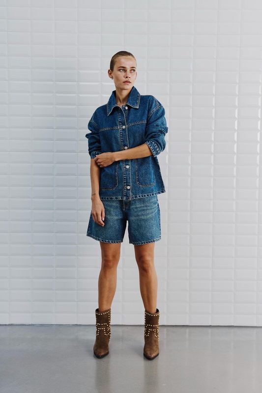 WBLKarolina Blue denim shorts