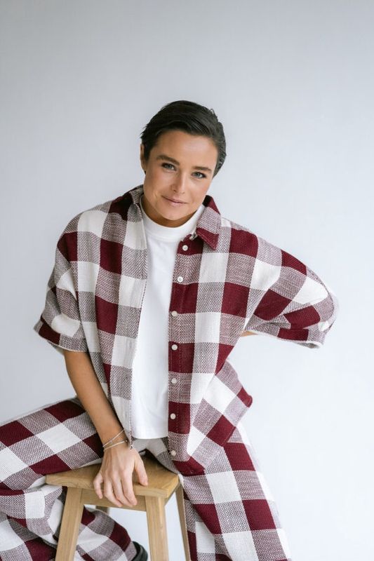 morris blouse burgundy