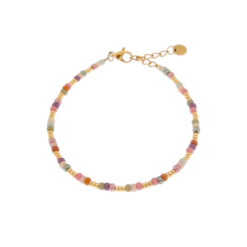 Pastello rainbow bracelet gold