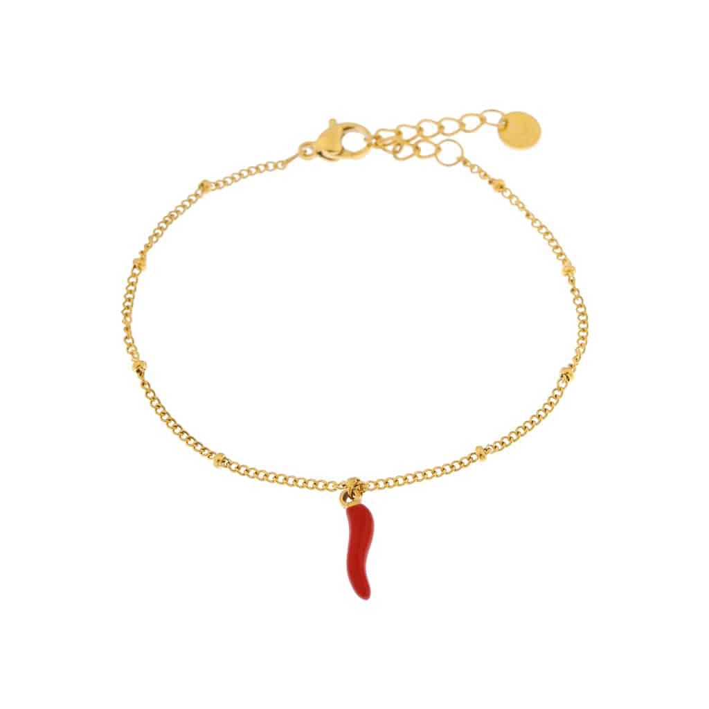 Spicy pepper  bracelet gold
