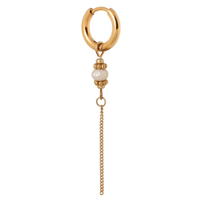Cloudy hoop gold