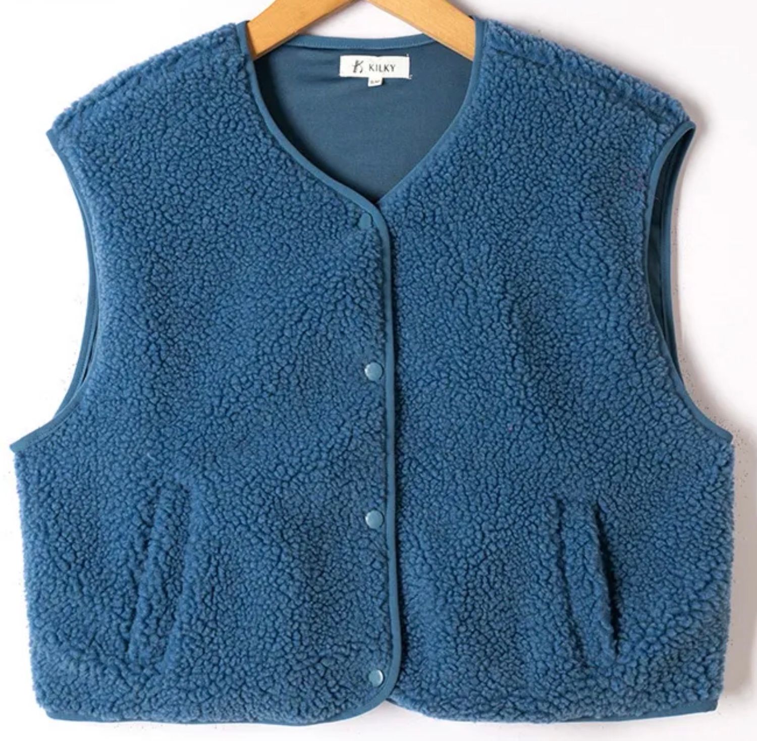 teddy gilet kilky, Kleur: Jeans Bleu, maat: S/M