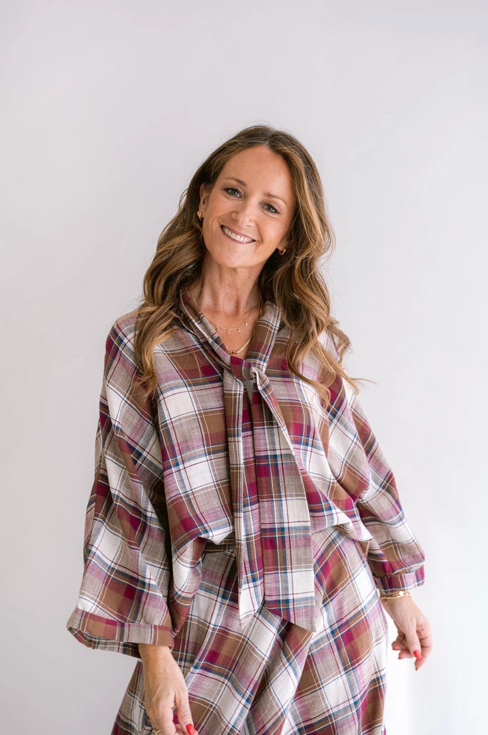 Mollie Blouse square Bordeaux