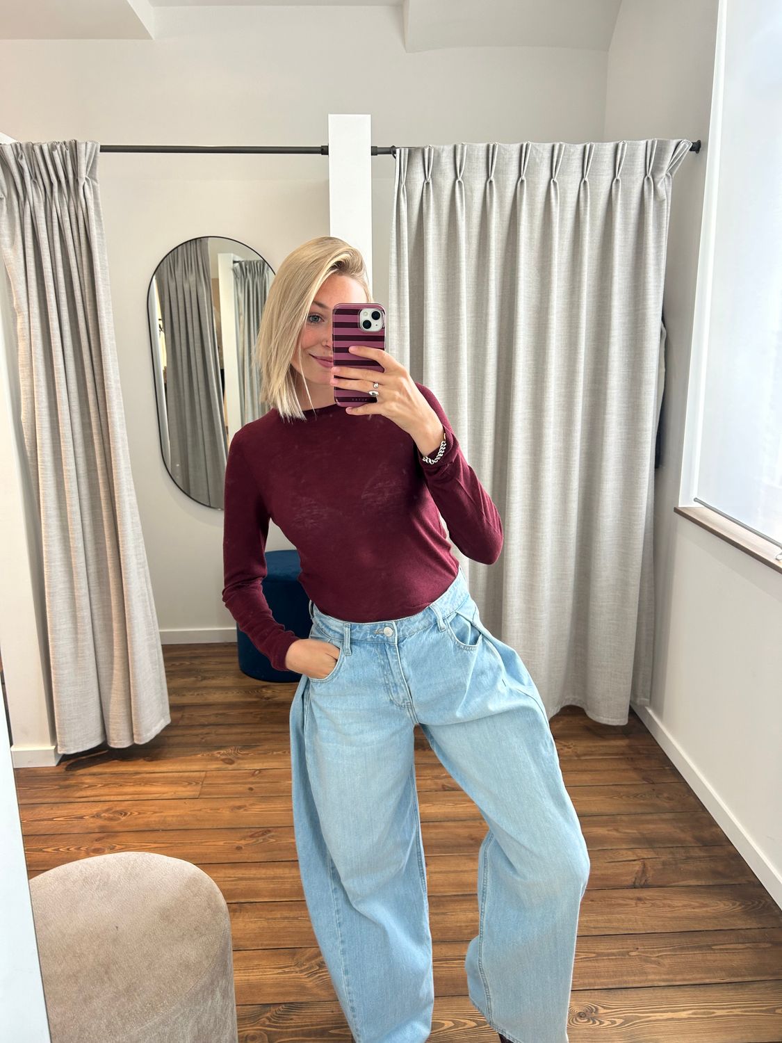 SLWVENDY LS KNIT WOOL O-NECK