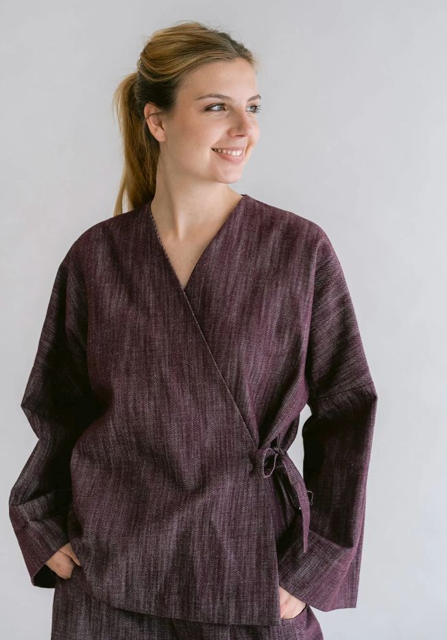 Nellie kimono bordeaux jeans