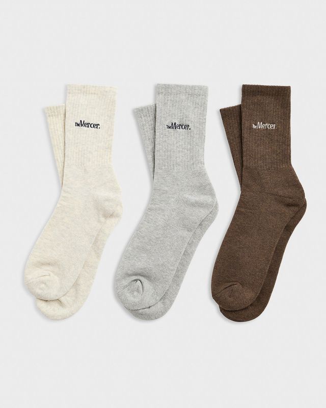 The Mercer Melange 3-Pack Socks