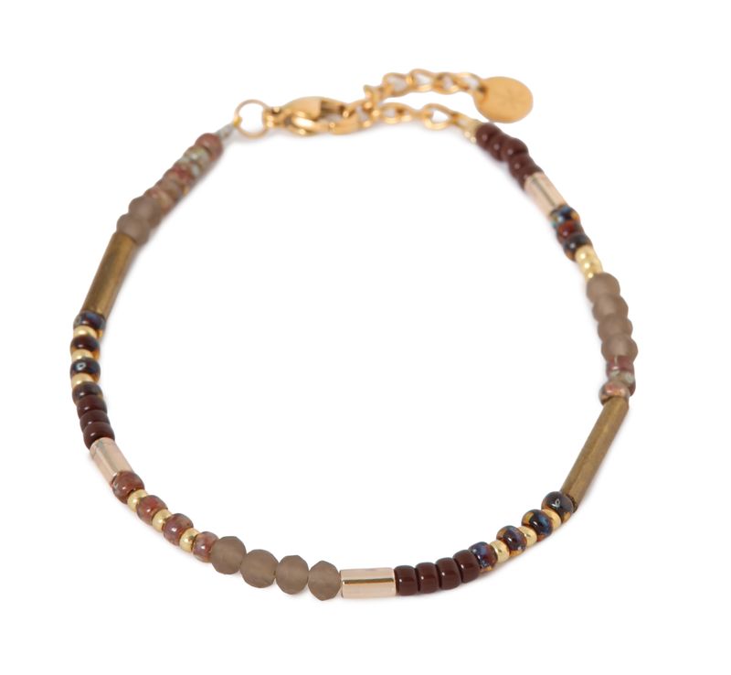 Chique Brown Bracelet Gold