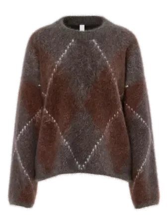Yasargy LS Mohair Blend knit pullover S.