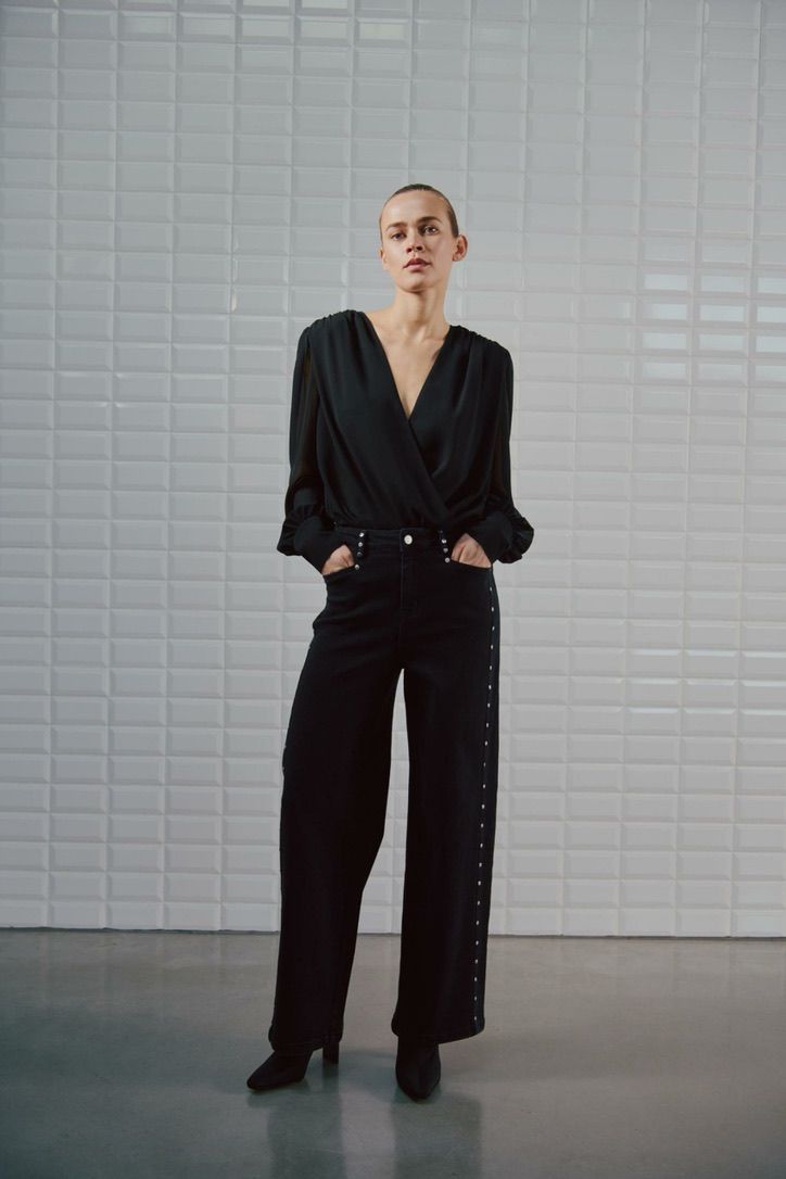 WBLKATE hw wide jeans