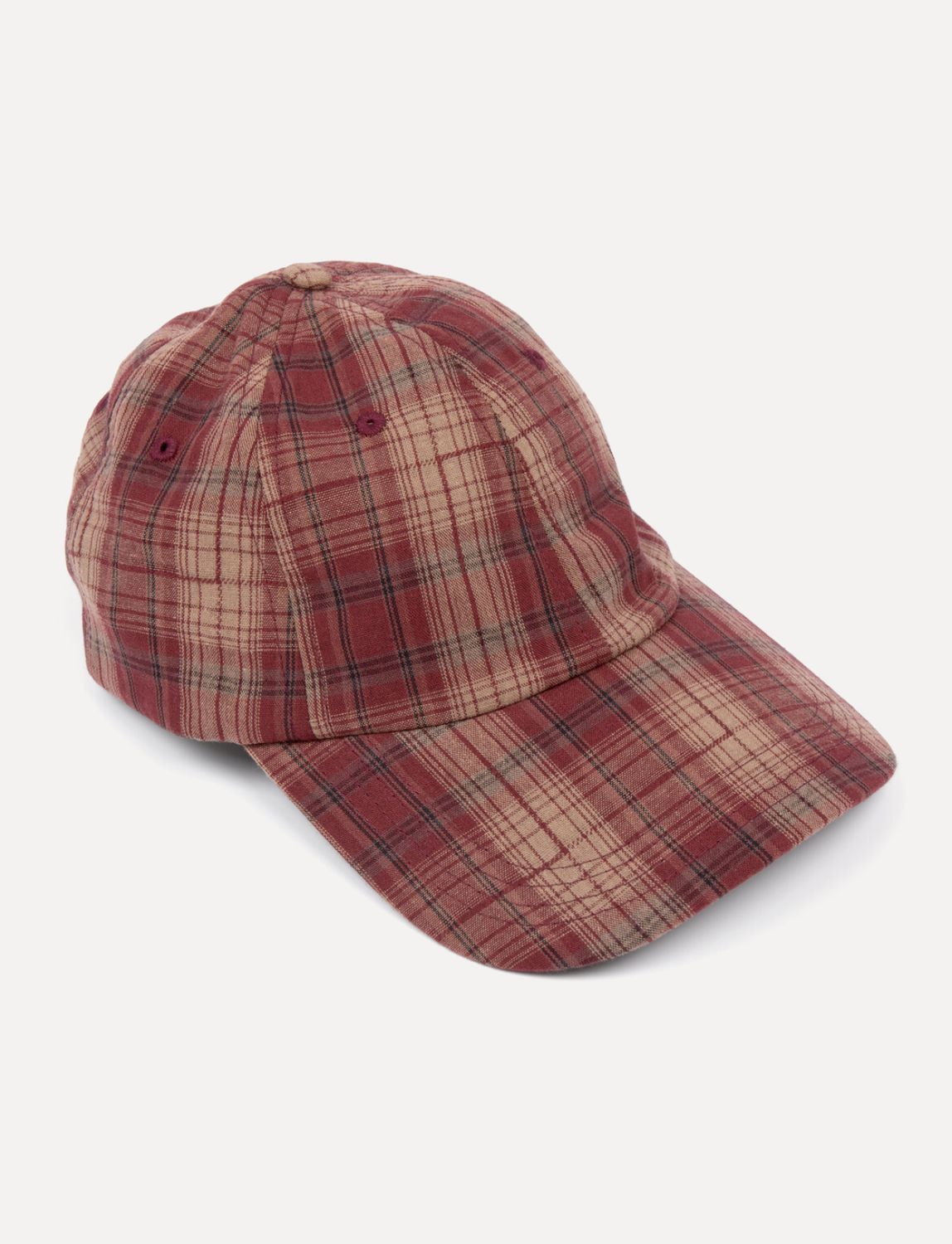 Pippa Cap Checked, Kleur: Burgundy