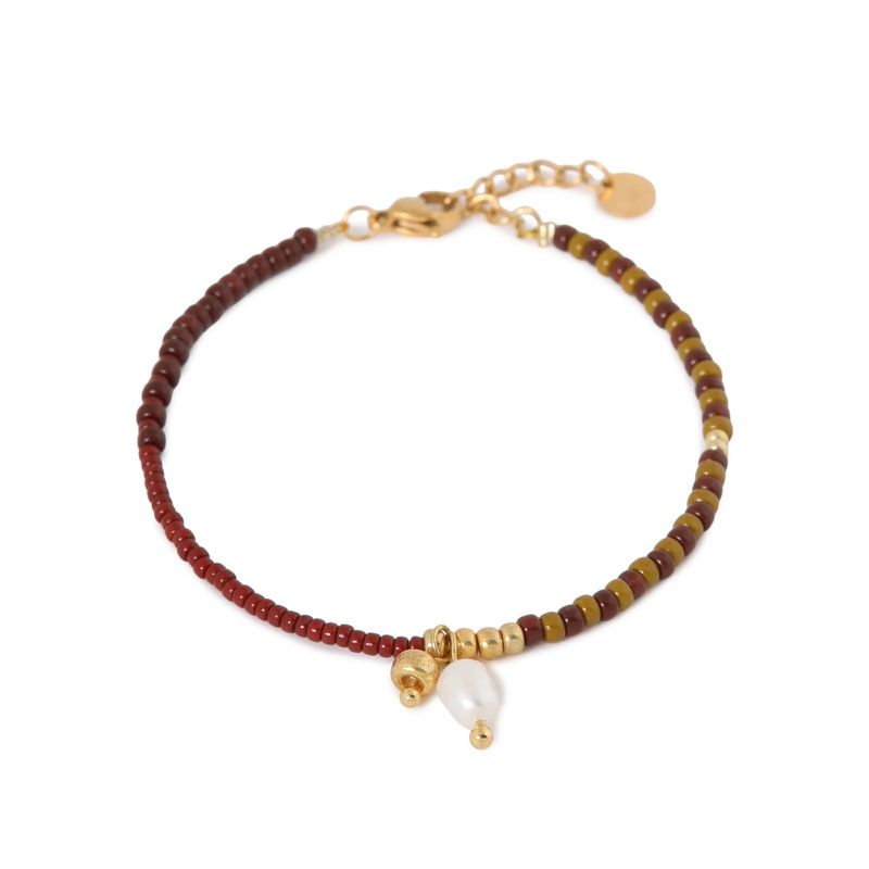 Oxblood bracelet goud