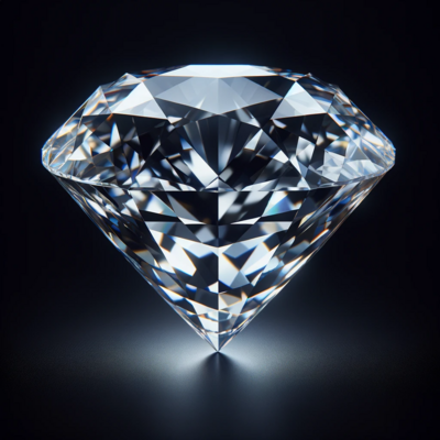 Radiant Reflections: Emerald-Cut Diamond NFT