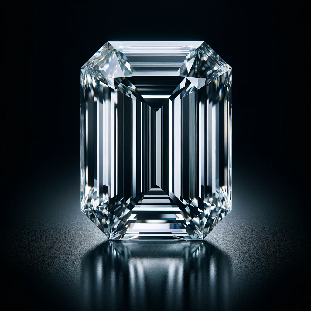 Eternal Allure: Emerald-Cut Diamond NFT