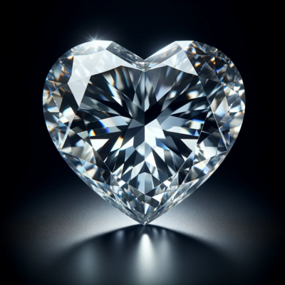 Romantic Radiance: Heart-Shaped Diamond NFT