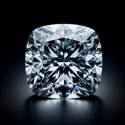 Soft Brilliance: Cushion-Cut Diamond NFT