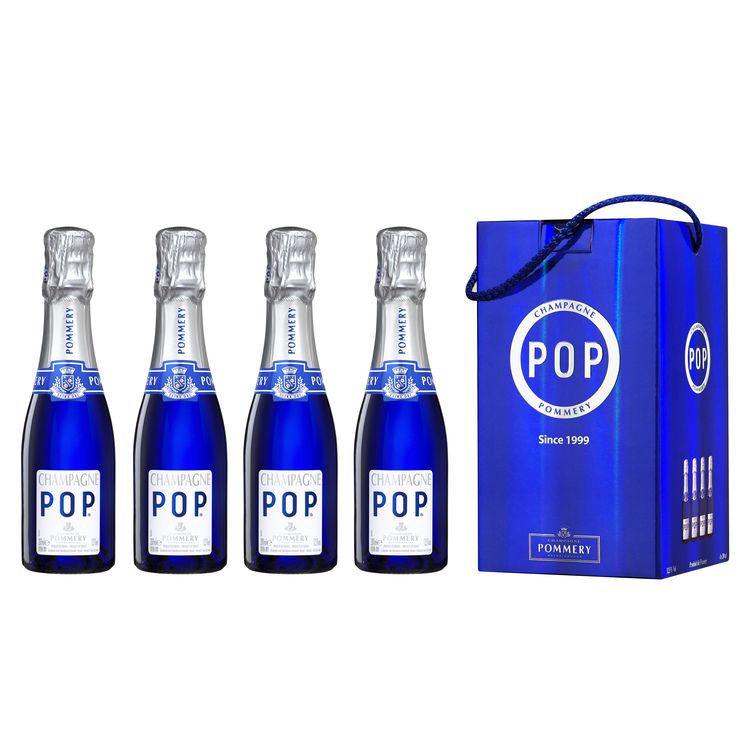 Pommery Pop Extra Dry 6/4Pk Gift