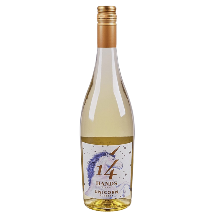 14 Hands Unicorn White Bubbles