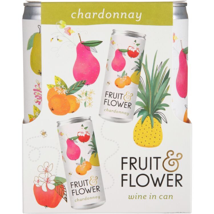 Fruit&amp;Flower Chardonnay Can 12/2Pk