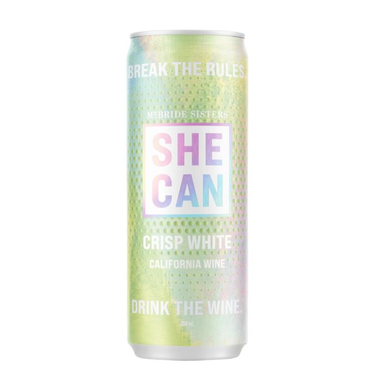 She Can Crisp White Can 6/4Pk