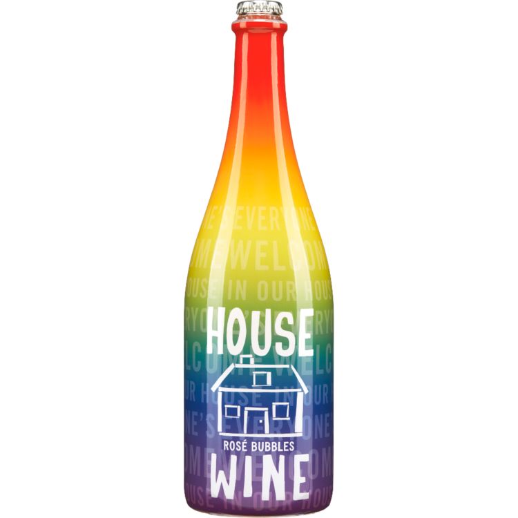 House Wine Rose Bubbles Rainb