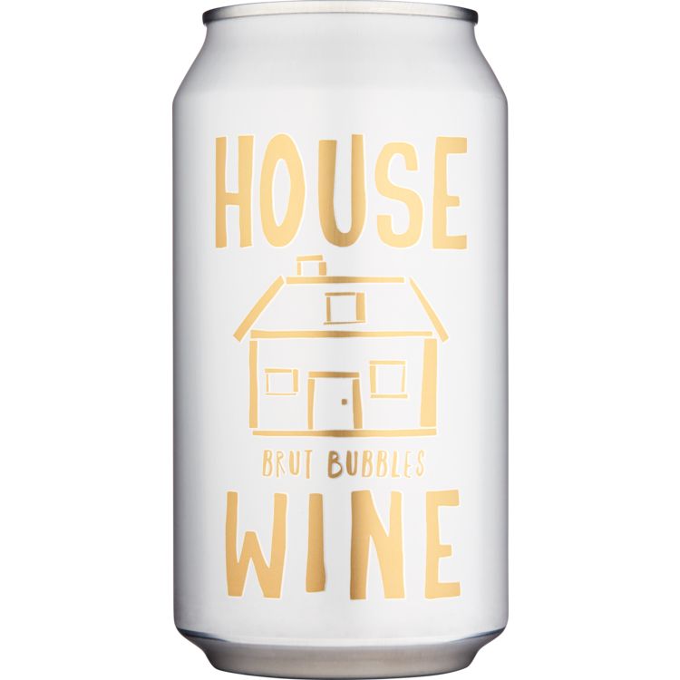 House Wine Brut Bubbles Can 12P