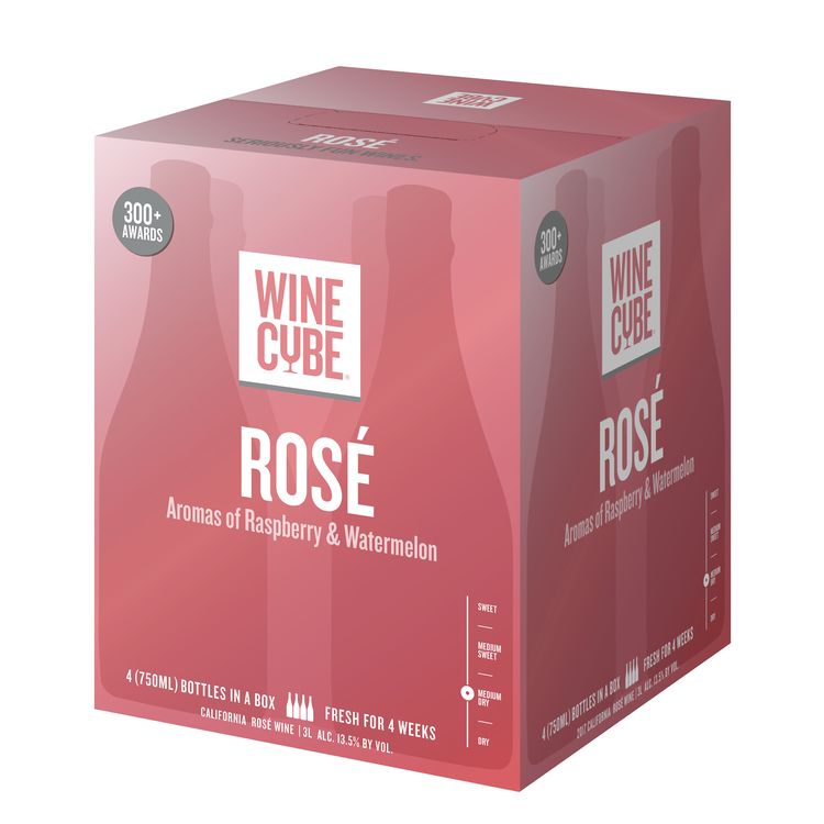 Wine Cube Rose Bib