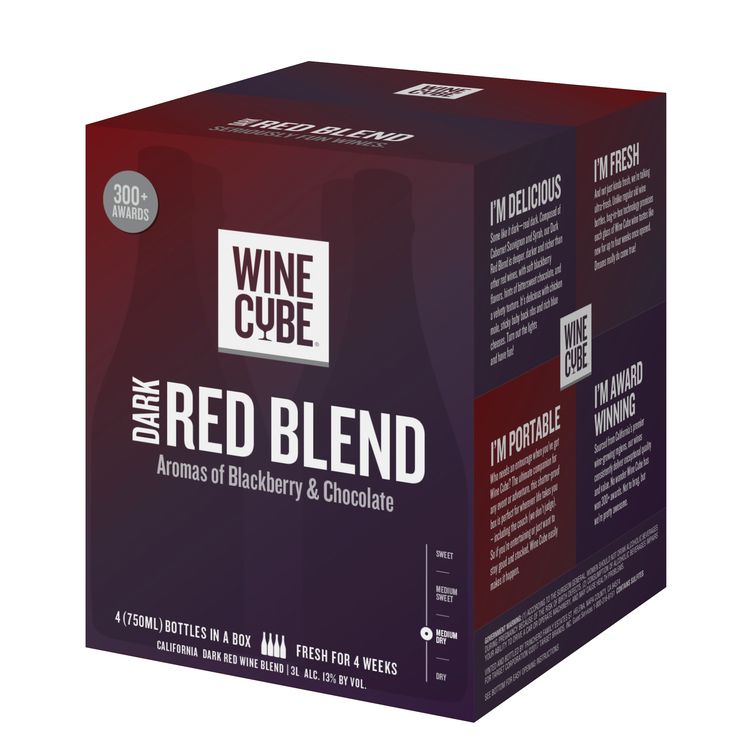 Wine Cube Dark Red Blend Bib