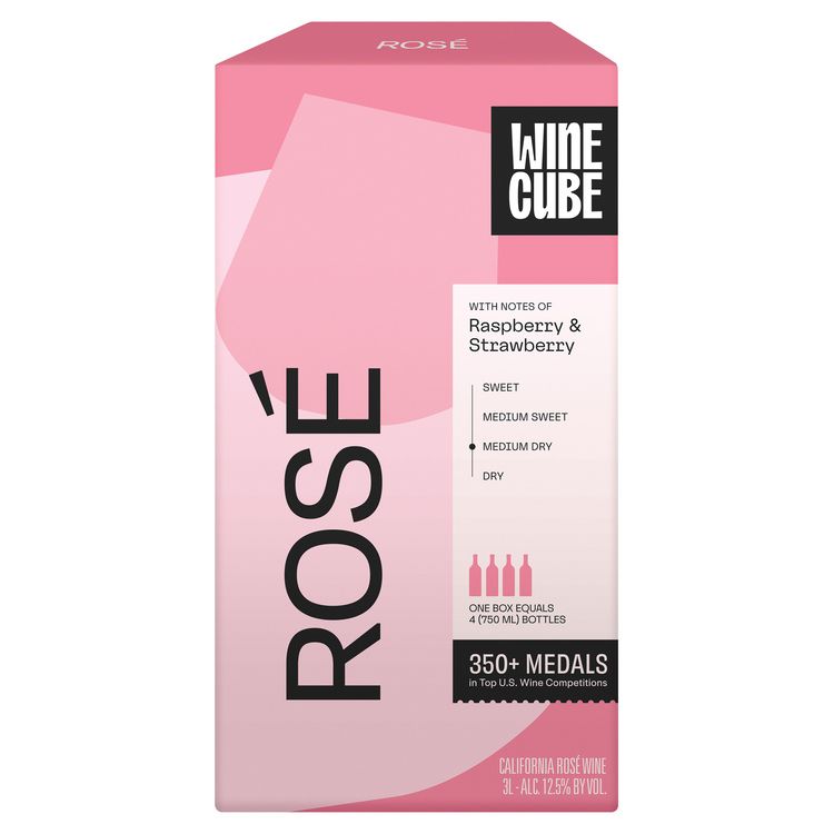 Wine Cube Rose Bib