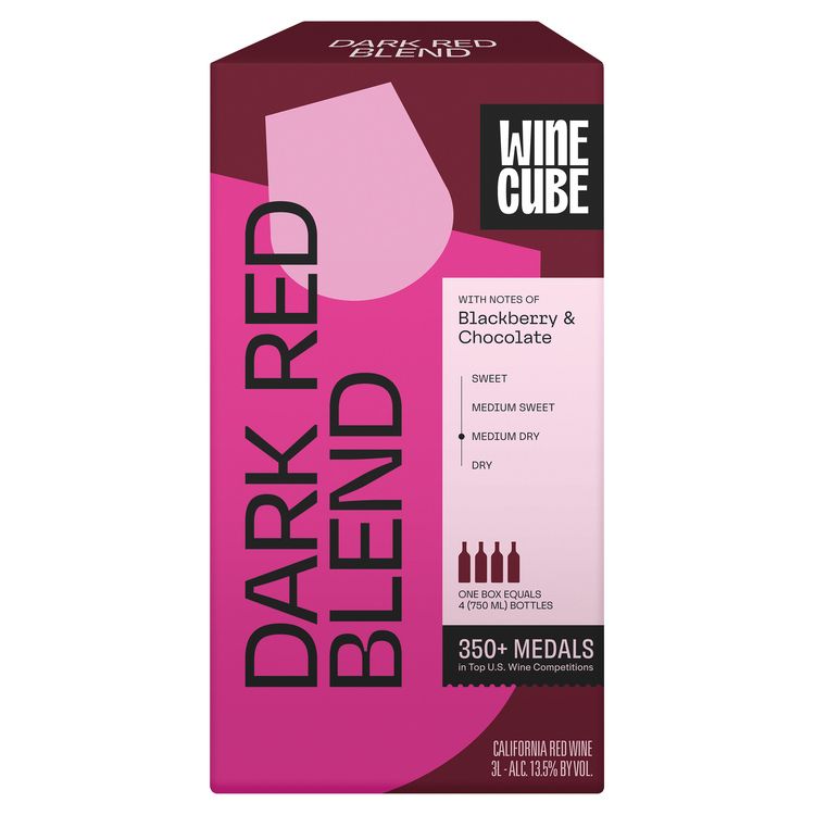 Wine Cube Dark Red Blend Bib