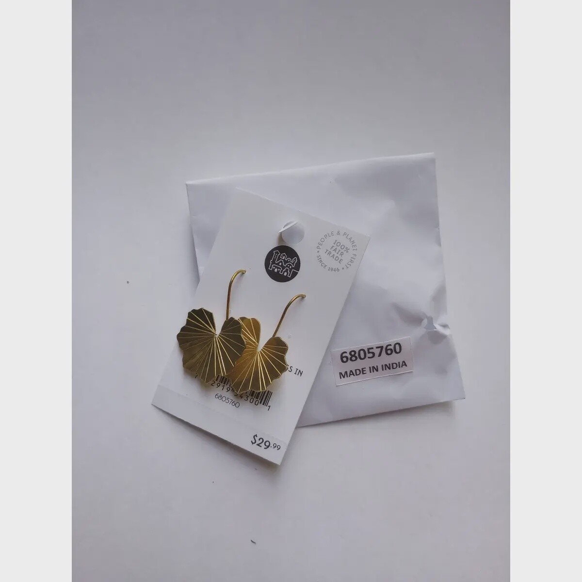 Lotus Leaf Drop Earrings
