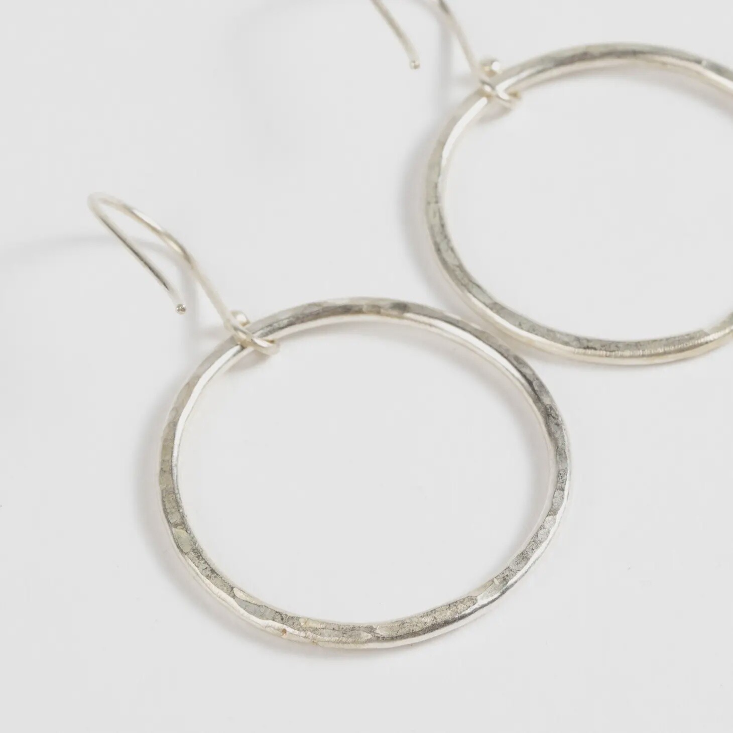 Hammered Ring Earrings