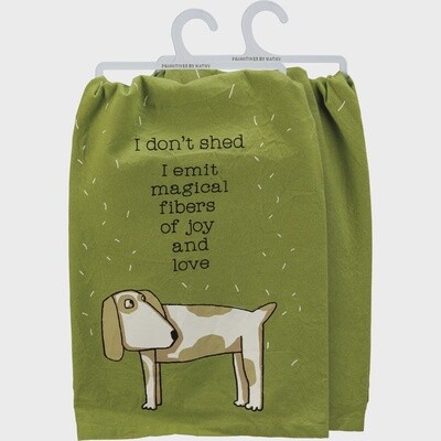 Dog Emit Magical Fibers Kitchen Towel