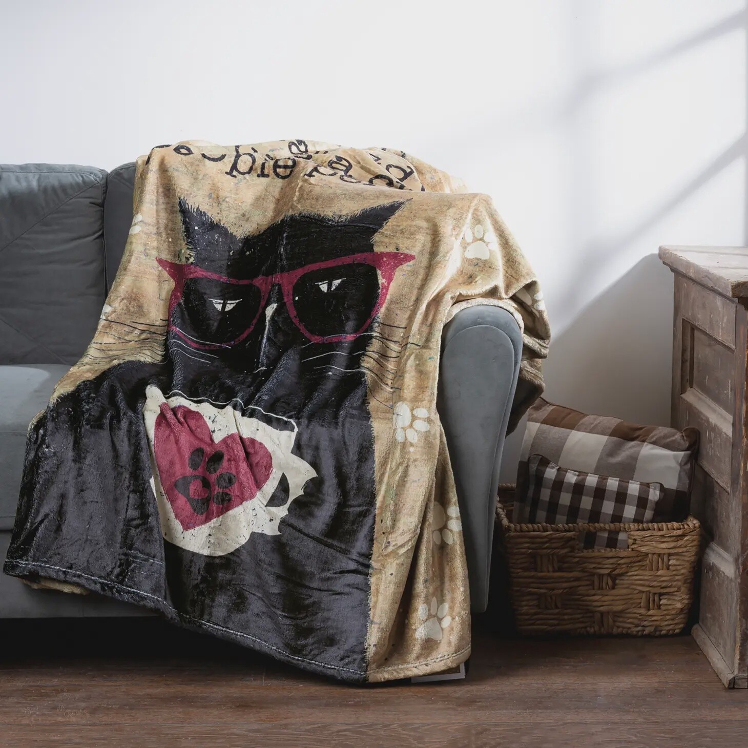 Normal Cat Lady You&#39;re Crazy People Person Throw Blanket